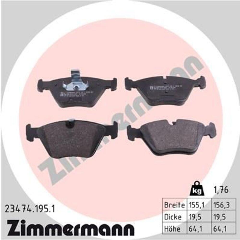 Zimmermann Brake Pad Set 234.7419.51