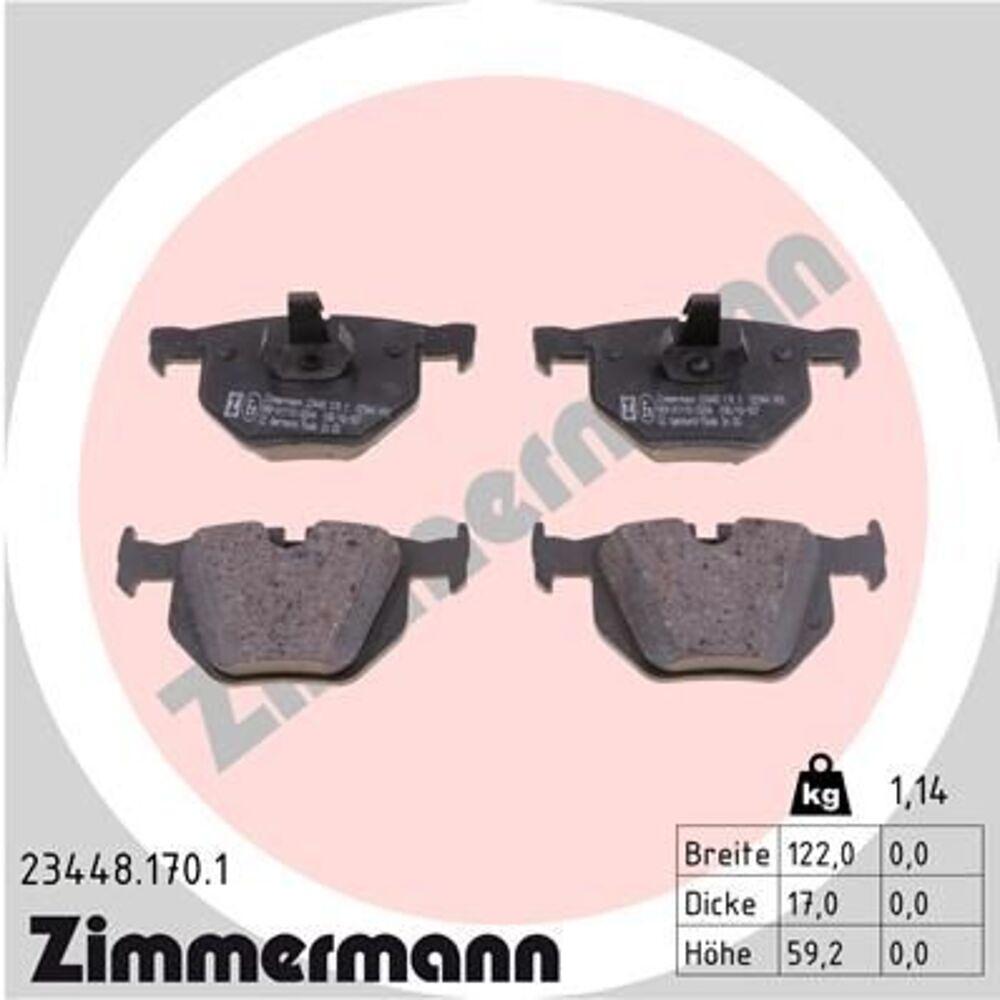 Zimmermann Brake Pad Set 234.4817.01