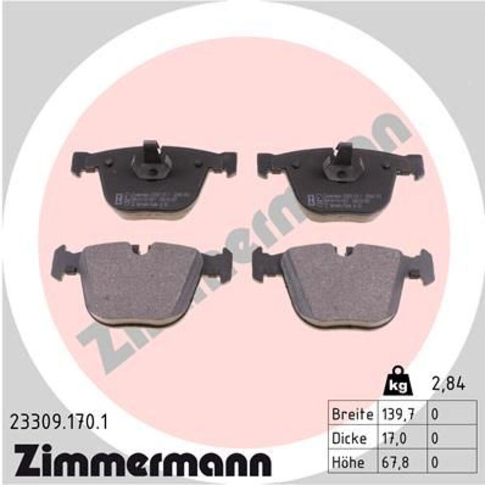 Zimmermann Brake Pad Set 233.0917.01