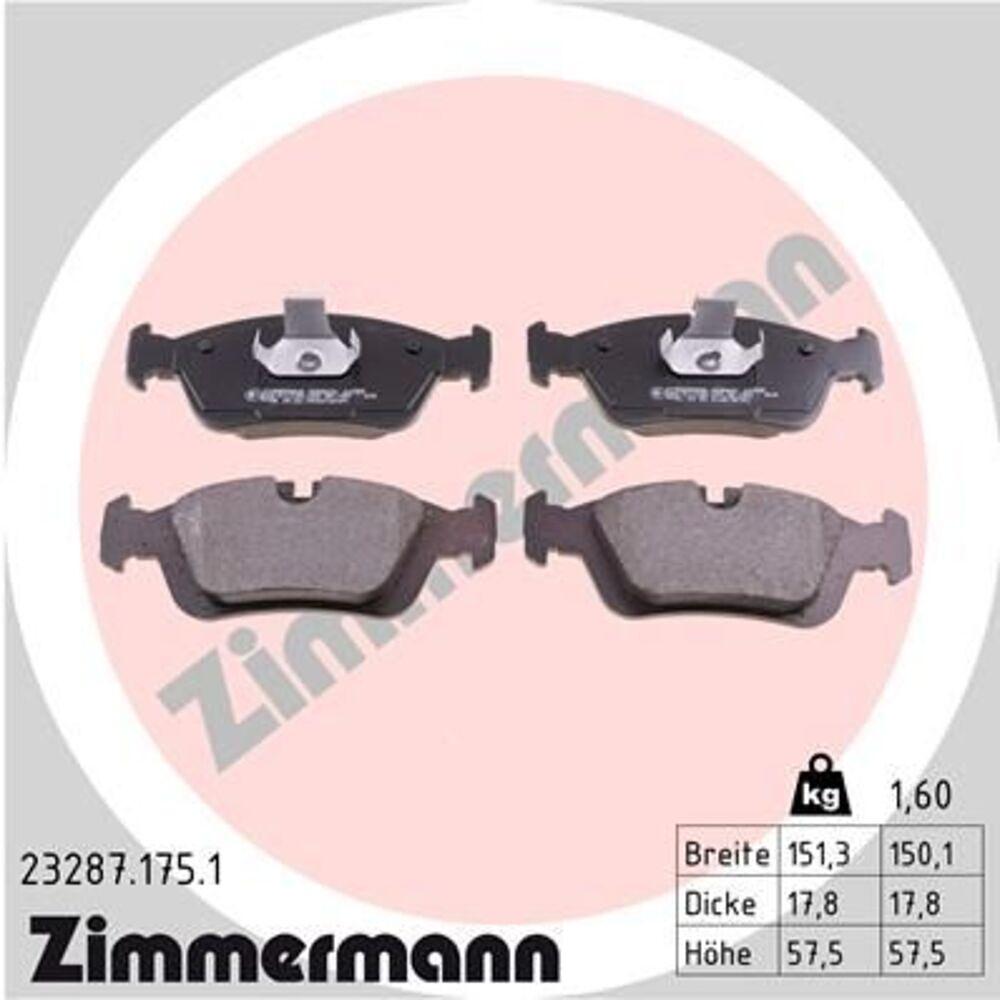 Zimmermann Brake Pad Set 232.8717.51