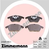 Zimmermann Brake Pad Set 235.8919.01