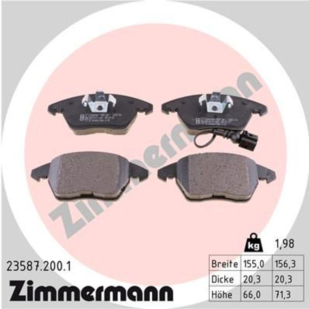 Zimmermann Brake Pad Set 235.8720.01