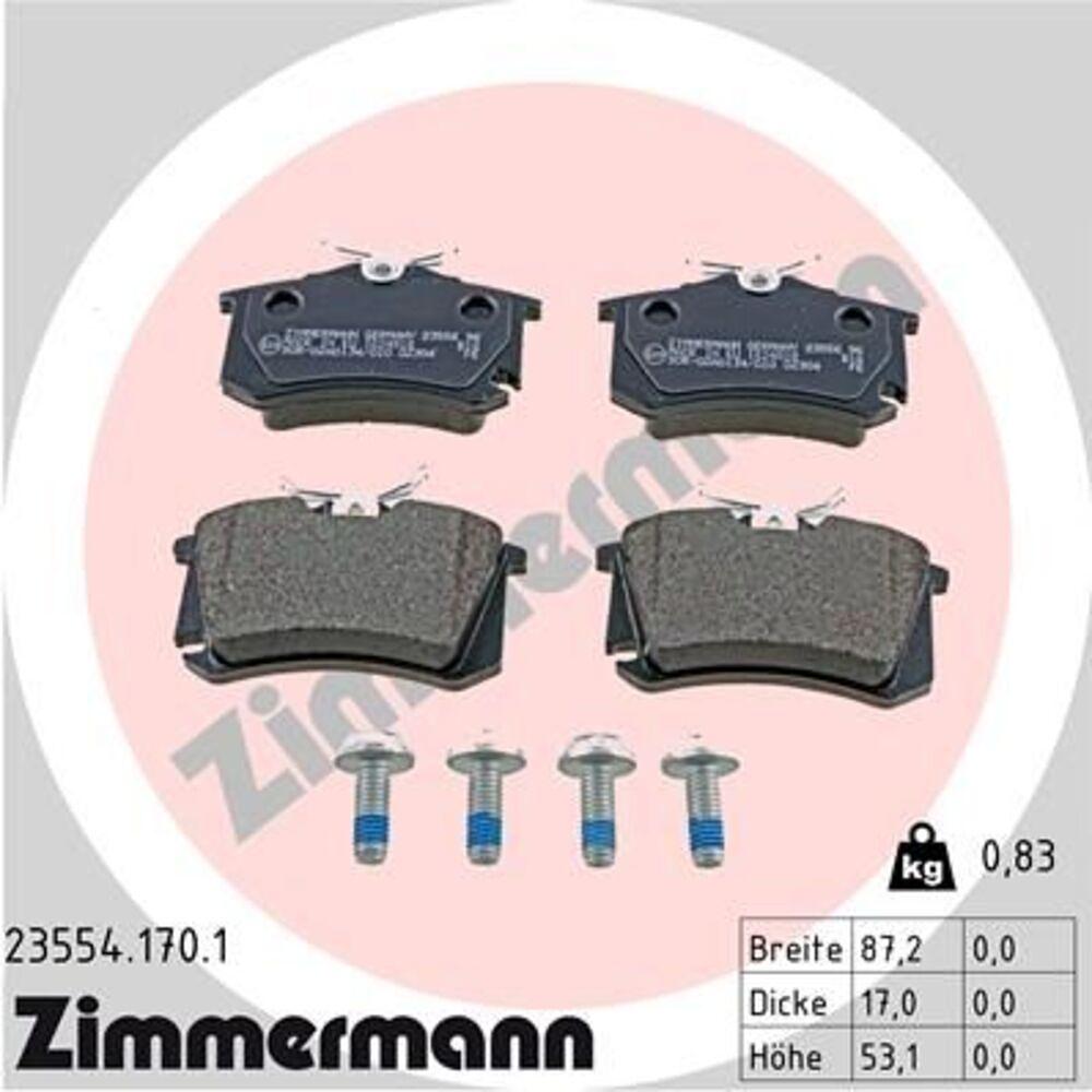 Zimmermann Brake Pad Set 235.5417.01