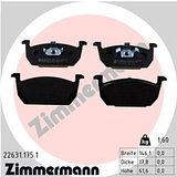 Zimmermann Brake Pad Set 226.3117.51