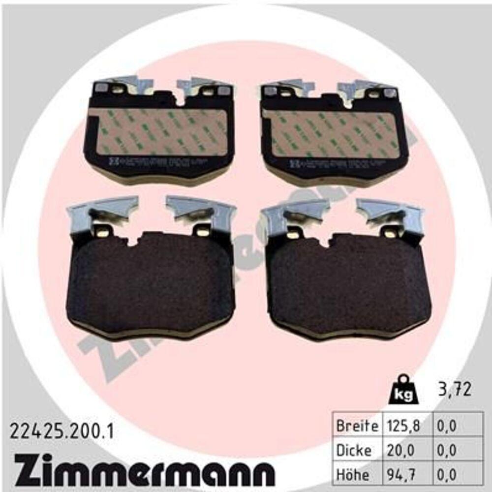 Zimmermann Brake Pad Set 224.2520.01