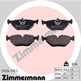 Zimmermann Brake Pad Set 219.3417.01