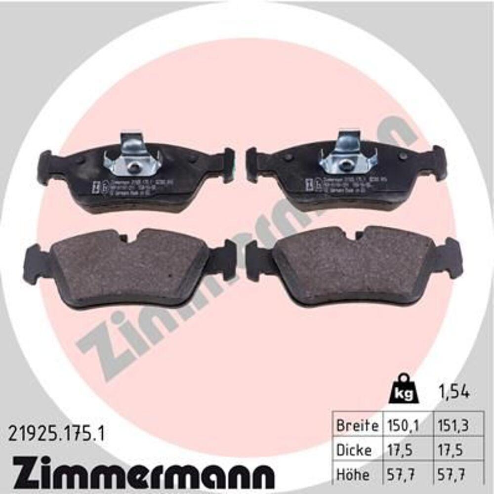 Zimmermann Brake Pad Set 219.2517.51