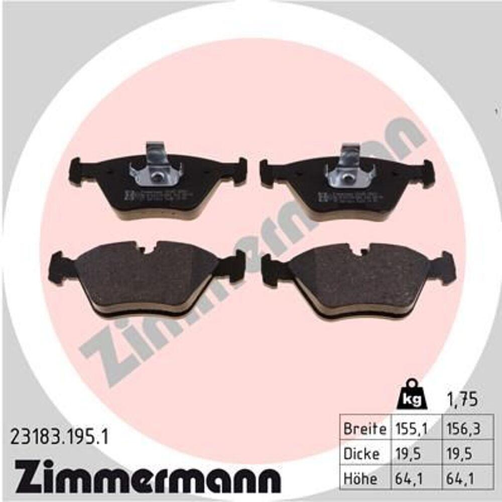 Zimmermann Brake Pad Set 231.8319.51