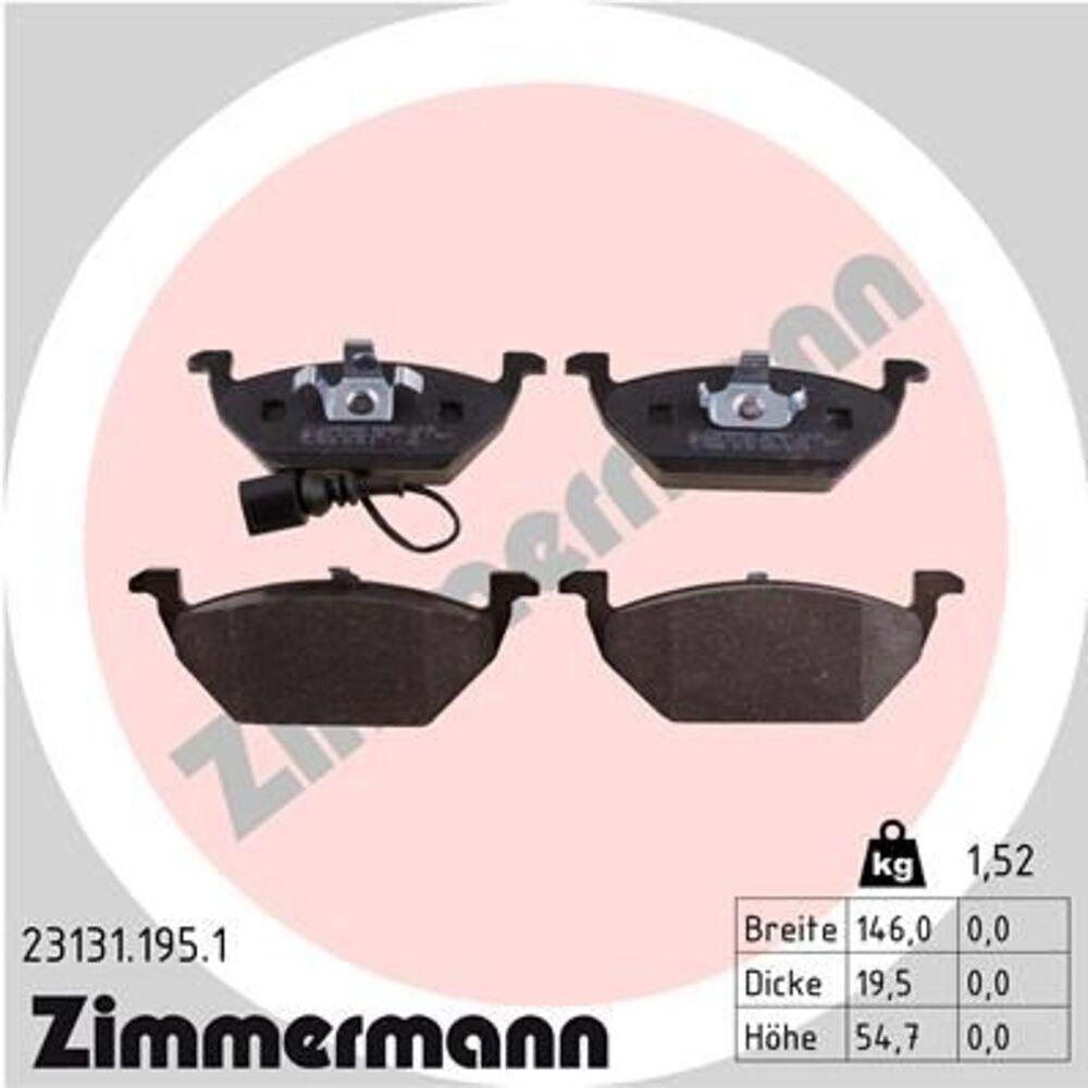 Zimmermann Brake Pad Set 231.3119.51