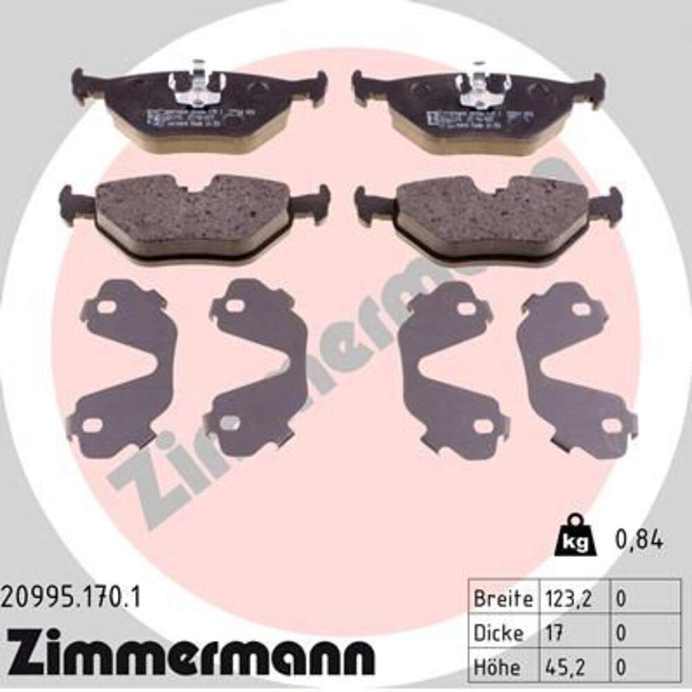 Zimmermann Brake Pad Set 209.9517.01