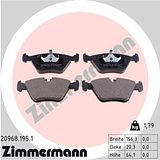 Zimmermann Brake Pad Set 209.6819.51