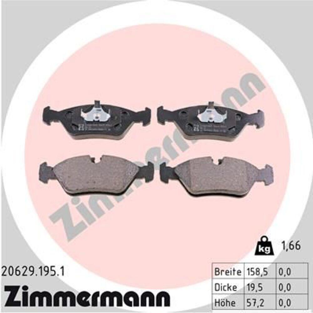 Zimmermann Brake Pad Set 206.2919.51