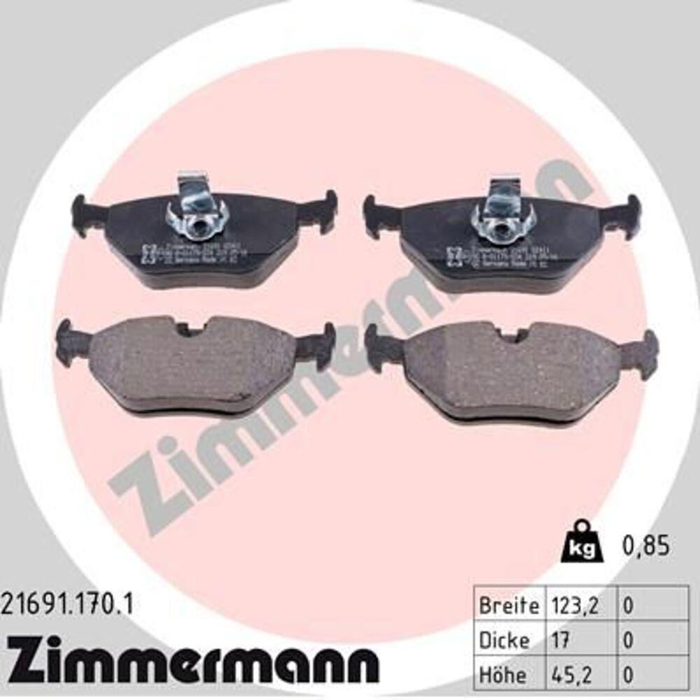 Zimmermann Brake Pad Set 216.9117.01