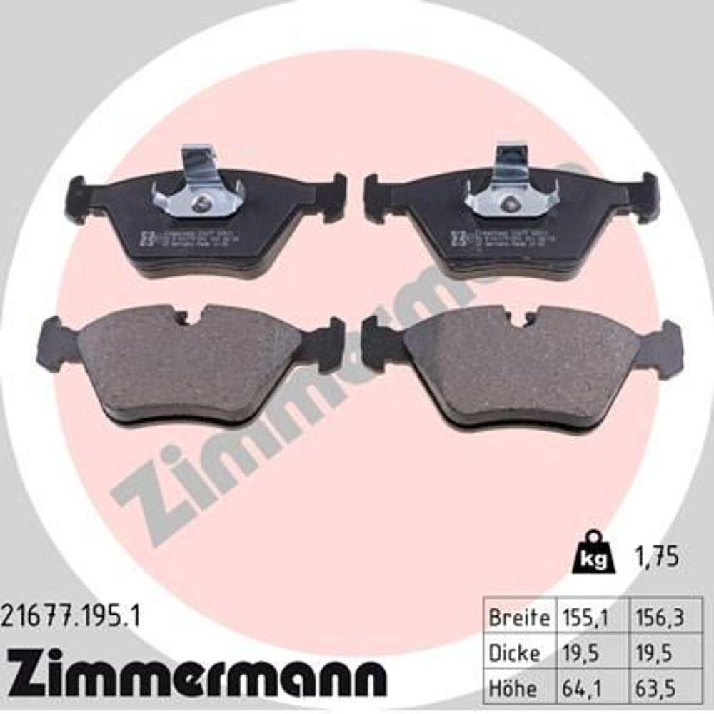 Zimmermann Brake Pad Set 216.7719.51