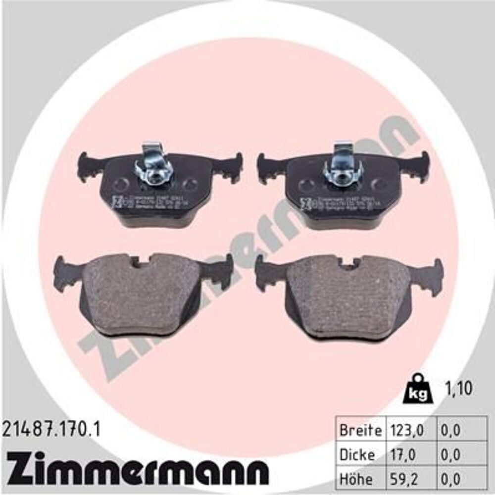 Zimmermann Brake Pad Set 214.8717.01