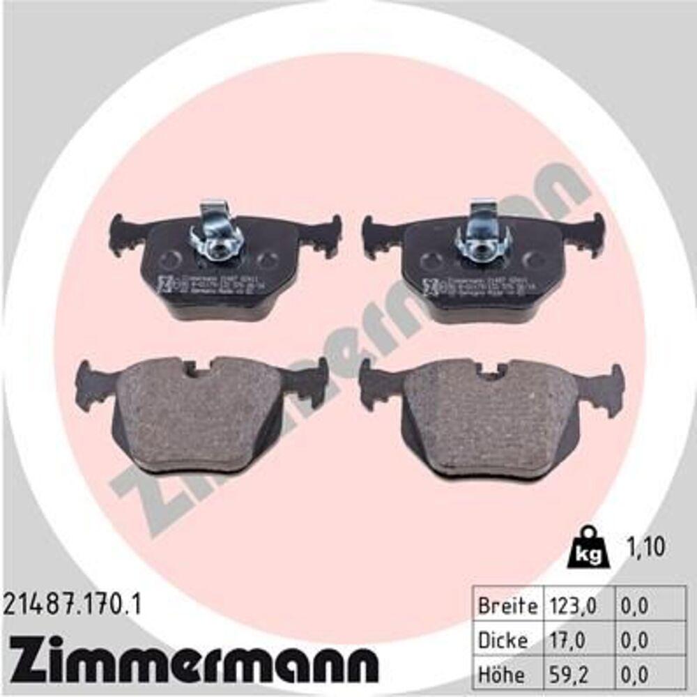 Zimmermann Brake Pad Set 214.8717.01