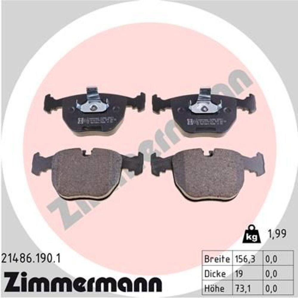 Zimmermann Brake Pad Set 214.8619.01