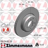 Zimmermann 330mm Brake Disc Set (2 pcs) 150.3482.20