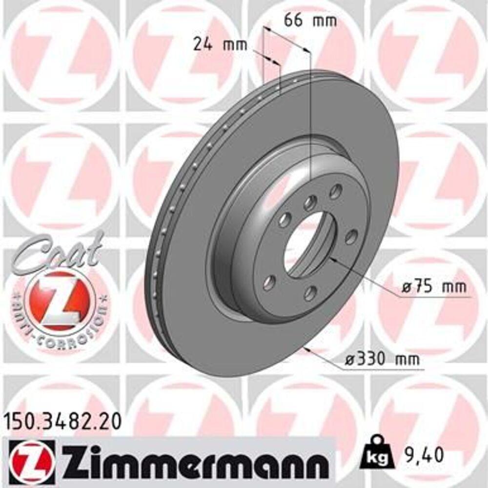 Zimmermann 330mm Brake Disc Set (2 pcs) 150.3482.20