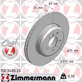 Zimmermann 345mm Brake Disc Set (2 pcs) 150.3480.20