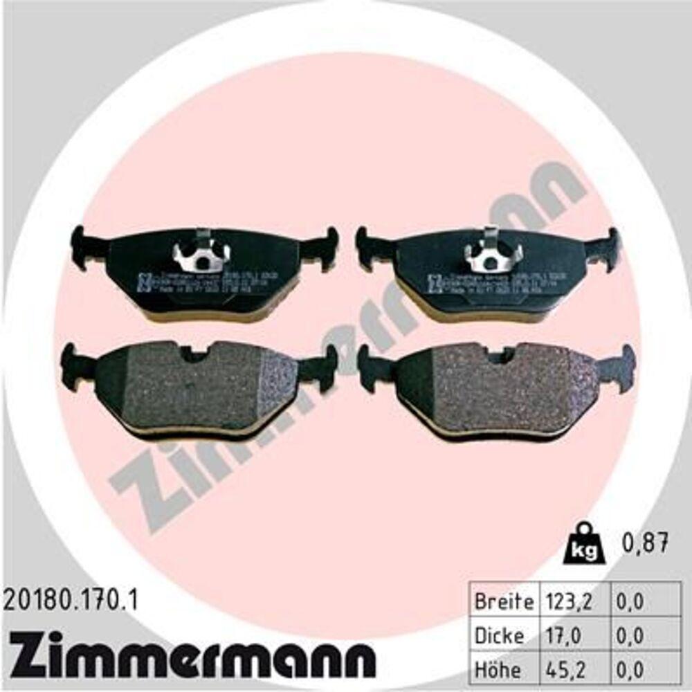 Zimmermann Brake Pad Set 201.8017.01