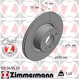 Zimmermann 330mm Brake Disc Set (2 pcs) 150.3495.20
