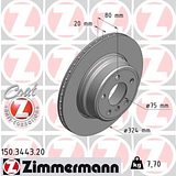 Zimmermann 324mm Brake Disc Set (2 pcs) 150.3443.20