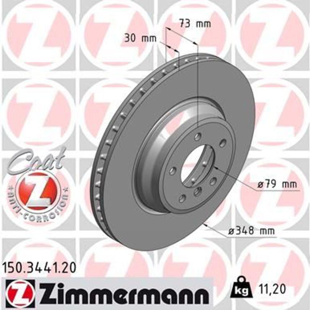 Zimmermann 348mm Brake Disc Set (2 pcs) 150.3441.20