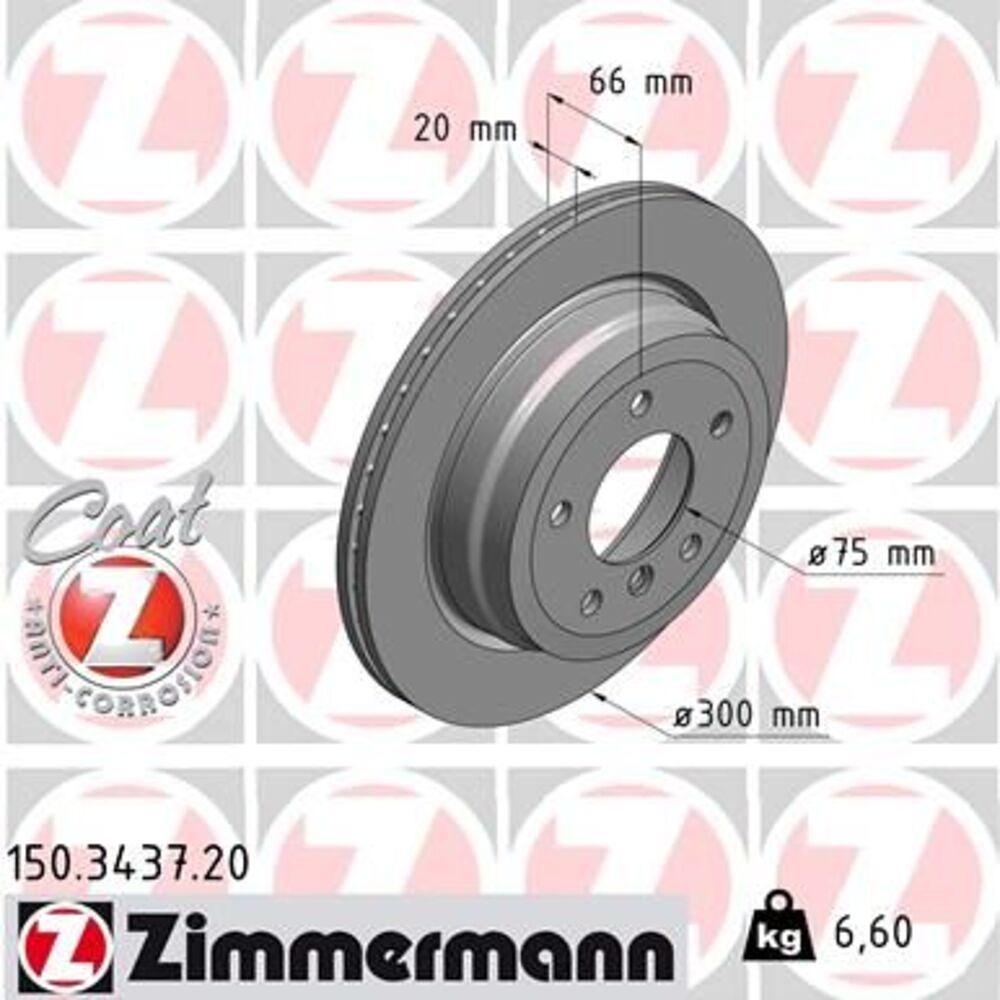 Zimmermann 300mm Brake Disc Set (2 pcs) 150.3437.20