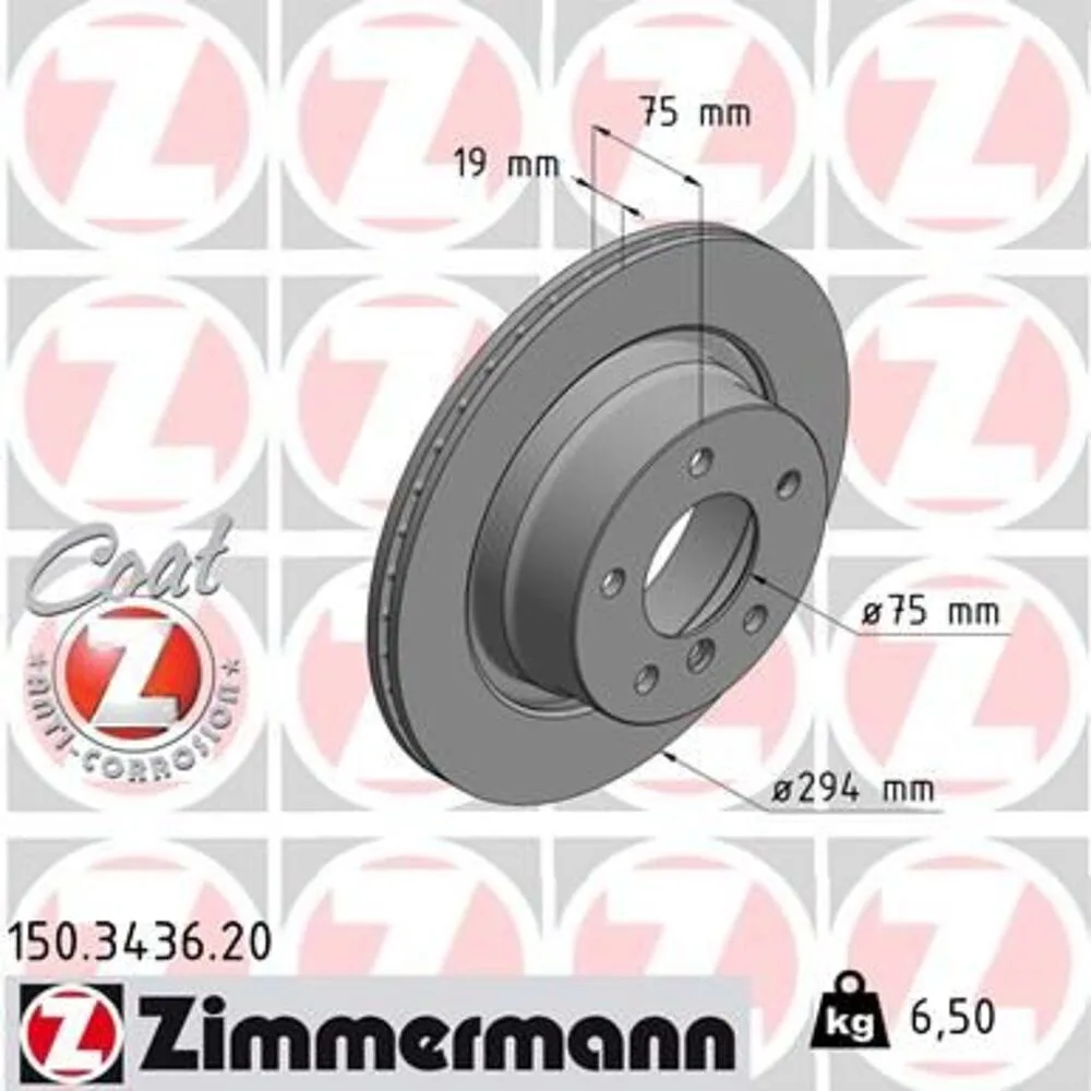 Zimmermann 294mm Brake Disc Set (2 pcs) 150.3436.20