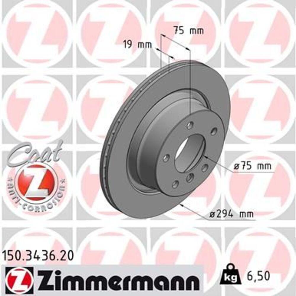Zimmermann 294mm Brake Disc Set (2 pcs) 150.3436.20