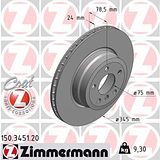 Zimmermann 345mm Brake Disc Set (2 pcs) 150.3451.20