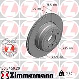 Zimmermann 320mm Brake Disc Set (2 pcs) 150.3450.20