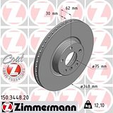 Zimmermann 348mm Brake Disc Set (2 pcs) 150.3448.20