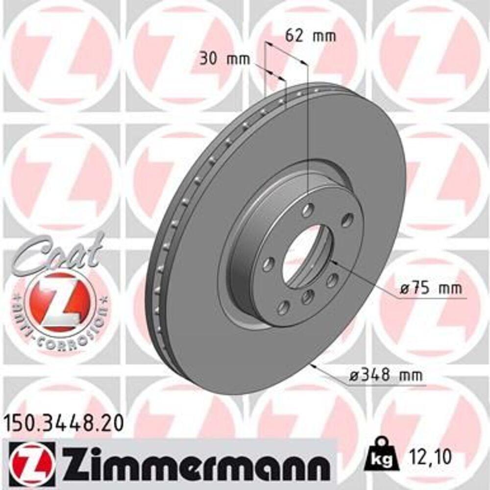 Zimmermann 348mm Brake Disc Set (2 pcs) 150.3448.20