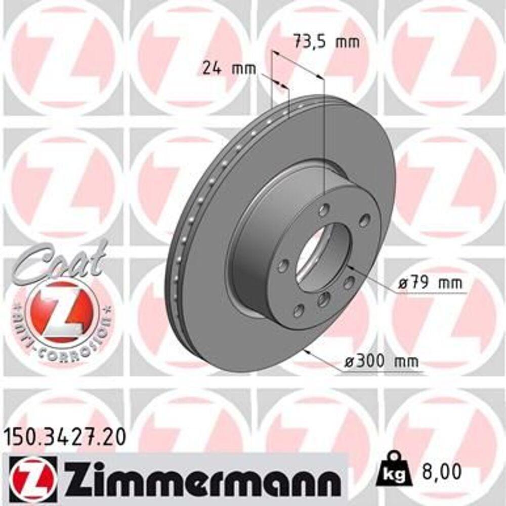 Zimmermann 300mm Brake Disc Set (2 pcs) 150.3427.20