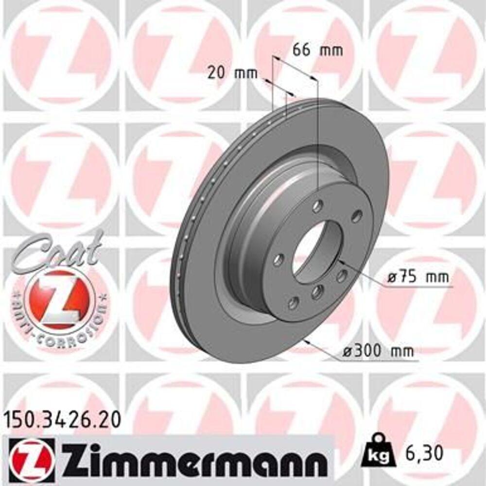 Zimmermann 300mm Brake Disc Set (2 pcs) 150.3426.20