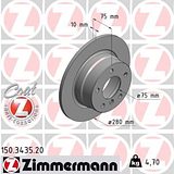 Zimmermann 280mm Brake Disc Set (2 pcs) 150.3435.20