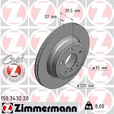 Zimmermann 320mm Brake Disc Set (2 pcs) 150.3432.20
