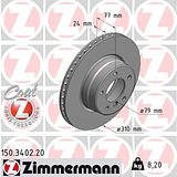 Zimmermann 310mm Brake Disc Set (2 pcs) 150.3402.20