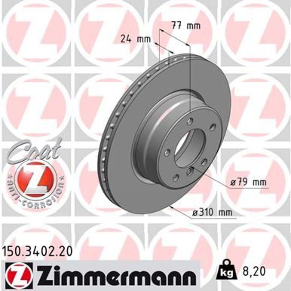 Zimmermann 310mm Brake Disc Set (2 pcs) 150.3402.20