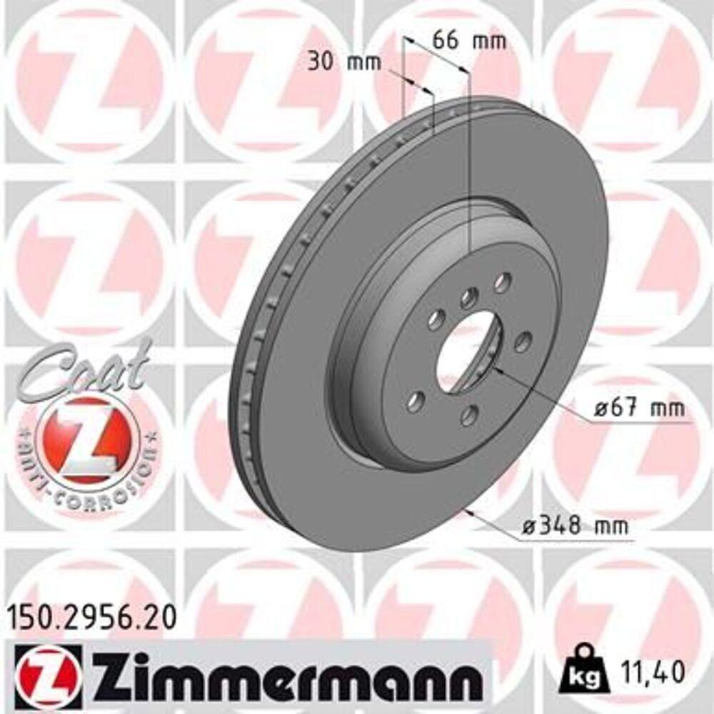 Zimmermann 348mm Brake Disc Set (2 pcs) 150.2956.20