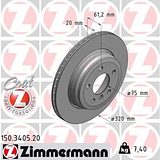 Zimmermann 320mm Brake Disc Set (2 pcs) 150.3405.20