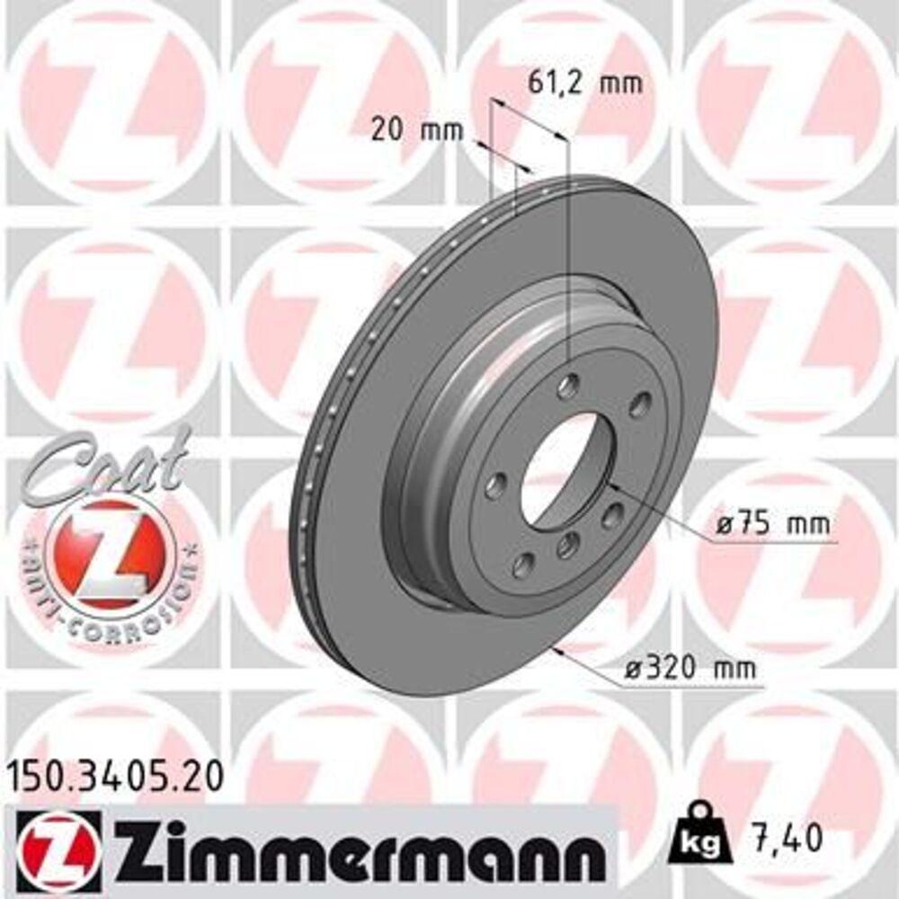 Zimmermann 320mm Brake Disc Set (2 pcs) 150.3405.20
