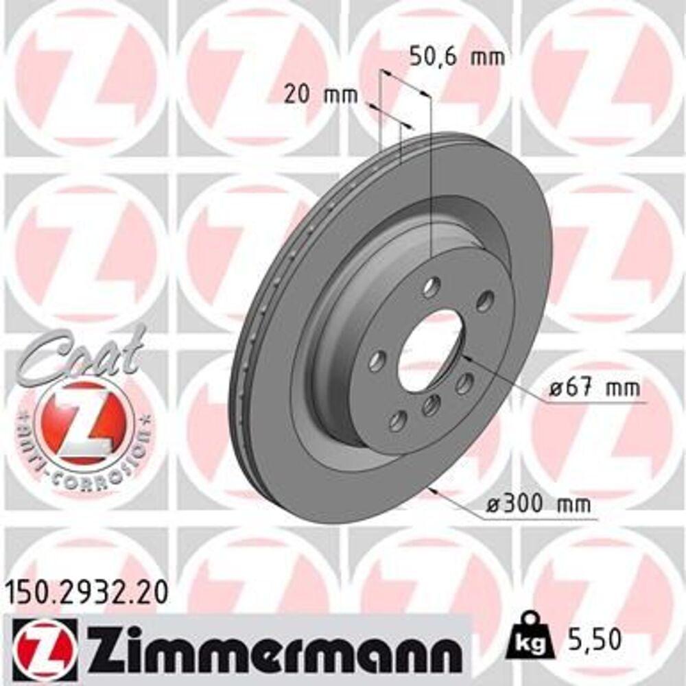 Zimmermann 300mm Brake Disc Set (2 pcs) 150.2932.20