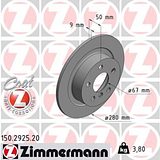 Zimmermann 280mm Brake Disc Set (2 pcs) 150.2931.20