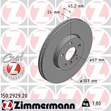 Zimmermann 307mm Brake Disc Set (2 pcs) 150.2929.20