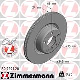 Zimmermann 345mm Brake Disc Set (2 pcs) 150.2921.20