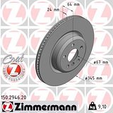 Zimmermann 345mm Brake Disc Set (2 pcs) 150.2946.20