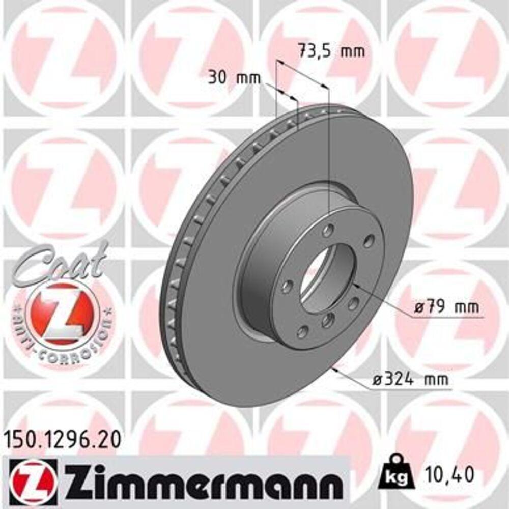 Zimmermann 324mm Brake Disc Set (2 pcs) 150.1296.20